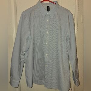 Lululemon Athletica Blue Dress Shirt